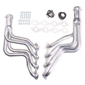 Silver Long-Tube EO Headers For 64-77 Chevelle 396-502 No A.I.R.