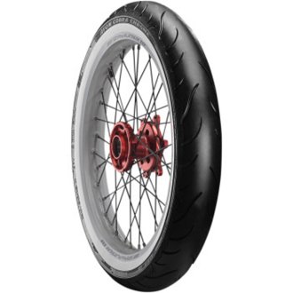Avon Cobra Chrome AV91 White Sidewall Front Tire - 100/90-19 57V 1DK