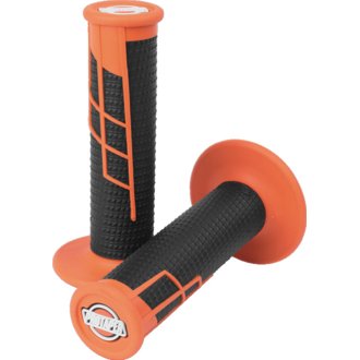 Clamp-On 1/2 Waffle Grip - Orange/Black