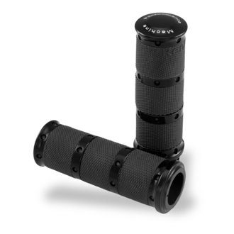 Handle Grip Set- XL Rubber 2K7 - Black Ano