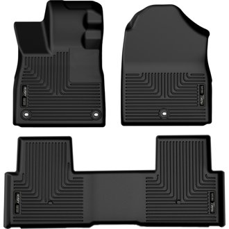 2023 Honda Pilot Weatherbeater Black Front & 2nd Seat Floor Liners