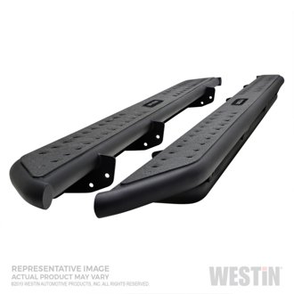 2020 Jeep Gladiator Outlaw Nerf Step Bars - Textured Black