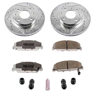 Z26 Street Performance Ceramic Brake Pad and Drilled & Slotted Rotor Kit