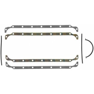 Engine Oil Pan Gasket Set 18 Bolt Hole Multi Piece Gasket