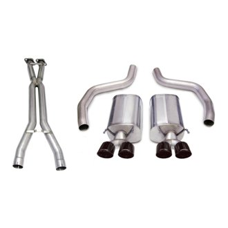 Corsa 06-11 Chevrolet Corvette C6 Z06/ZR1 Sport Cat-Back Dual Rear Exit w/ Twin 4.0in Black Tips