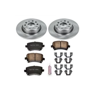 Oe Stock Replacement Low-Dust Ceramic Brake Pad And Rotor Kit