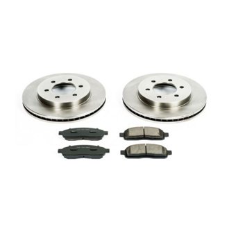 Oe Stock Replacement Low-Dust Ceramic Brake Pad And Rotor Kit