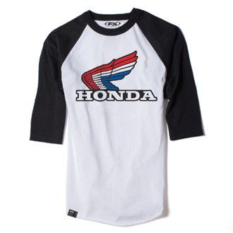 Fx Honda Vintage Baseball T-Shirt / White-Black (Xl)