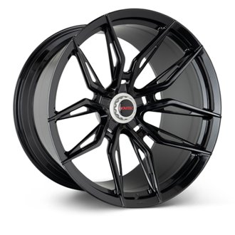 x Novitec NF11 21x9.5in - 5x114.3 BP - ET38 - Gloss Black Ferrari 296 Front Wheel