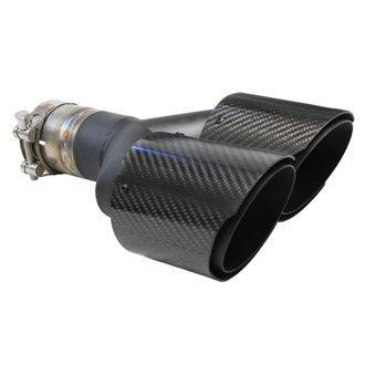 Takeda 304 Stainless Steel Clamp-on Exhaust Tip Carbon Fiber
