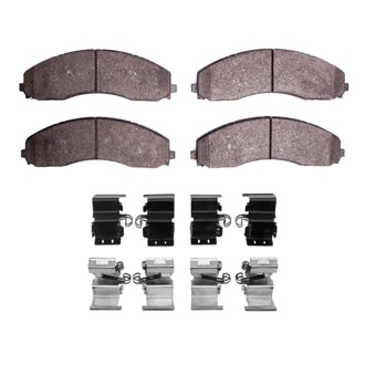 R1 17-24 Ford F600 Super Duty Front/Rear Ceramic Pads & Hardware Kit