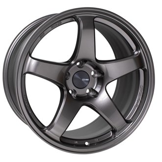 PF05 18x9.5 5x114.3 38mm Offset 75mm Bore Dark Silver Wheel