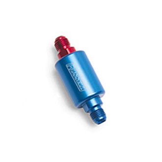 Performance Red/Blue Anodized (3in Length 1-1/4in dia. -6 male inlet/outlet