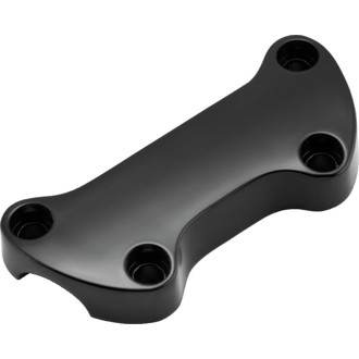 Bikers Choice 74-Up Black Plain Handlebar Clamp With 1in. Bars