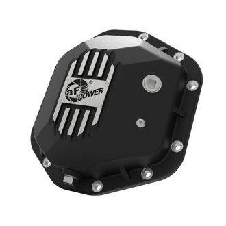 Pro Series Dana 44 Rear Differential Cover Black w/ Machined Fins