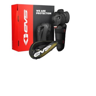 EVS Slam Combo(Option Knee/ Option Elbow/ R2 Collar) Black - Mini