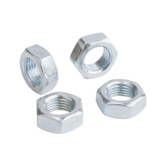 Jam Nut, Steel 1-1/4-12 LH 1-7/8" Hex, 11/16" Wide