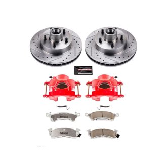 Z26 Street Performance Ceramic Brake Pad, Drilled Slotted Rotor, and Caliper Kit