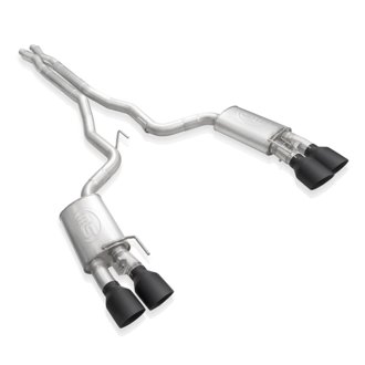 2020 Ford GT500 Legend Catback X-Pipe Exhaust Factory Connect - Black Tips