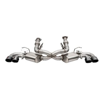Corsa 20-26 Corvette C8 w/ Factory NPP Cat-Back 4.5in Pro-Series Tips - Black PVD