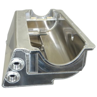 Donovan H/C 410 Small Block (w/Two Pick Ups) Sprint Car Dry Sump 6.5in Aluminum Oil Pan