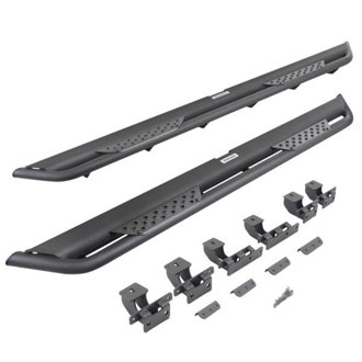 Dominator Xtreme Dt Side Steps With Rocker Panel Mounting Bracket Kit