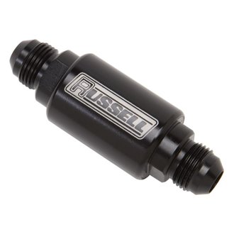 Performance Black Anodized (3in Length 1-1/4in dia. -6 male inlet/outlet