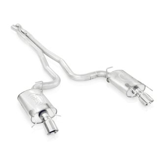 2009-15 Cadillac CTS-V Wagon 3in Catback System X-Pipe Chambered Mufflers 4in Tips