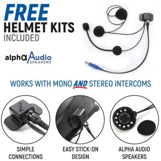 Can-Am Mav X3 Comp Comm Kit w/BT Intercom 2-Way Radio STX Stereo / G1 GMRS / Top Mount