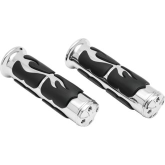 ISO Flame Grips Metric Universal 1inch Chrome