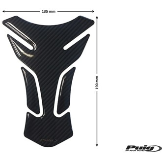 Drei Tank Pads Carbon Look