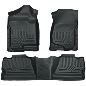 07-12 Chevy Silverado/GMC Sierra Crew Cab WeatherBeater Combo Gray Floor Liners
