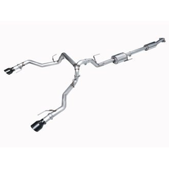 AWE 0FG Resonated Catback for '21+ Ford F-150 Tremor - Diamond Black Tips