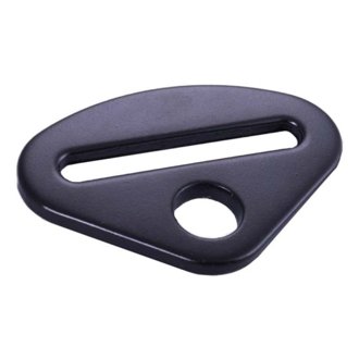 Delta Short Bolt On End Seat Belt Mounting Hardware / 2 or 3 In. Belts / Forged Steel- Blk