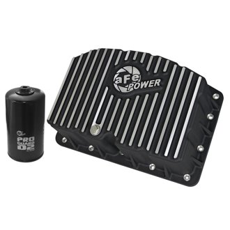 Pro Series Engine Oil Pan Black W/ Machined Fins