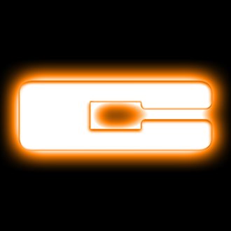 Universal Illuminated Led Letter Badges - Matte White Surface Finish - C
