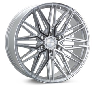 HF6-5 22x10 - 6x135 - ET-18 - Super Deep Face - 87.1 - Silver Polished Wheel