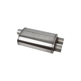Corsa PRO-Series Tuned 304SS Muffler 2.5in Single Inlet / Dual Outlet - 19in OAL