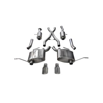Corsa 2011-2021 Jeep Grand Cherokee Polished 2.5in Dual Rear Exit Cat-Back Exhaust