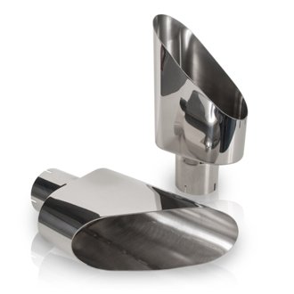 Big Oval Truck Side Tips - 2.50in ID Inlet (priced per pair
