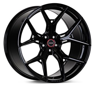 HF-5 20X11 / 5X115 / ET -6 / Super Deep Face / 71.5 - Gloss Black Wheel