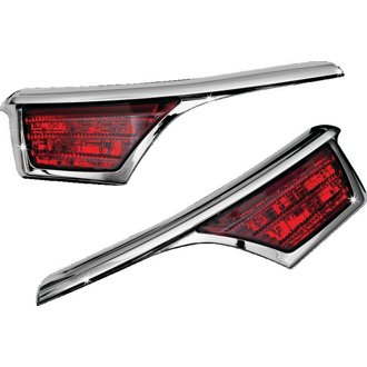 L.E.D. Passenger Armrest Trim With Turn Signal 06-17 GL1800 Chrome