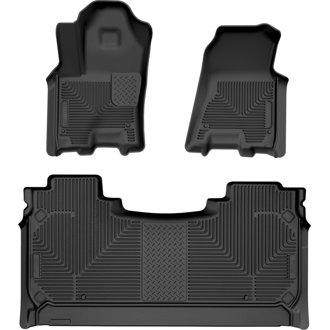 2025 RAM 1500 CC Weatherbeater Front & 2nd Seat Floorliner (3pc Set) - Blk