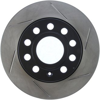 Sport Slotted Brake Rotor; Rear Left