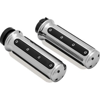 Heavy Industry Grips Dual Cable Chrome