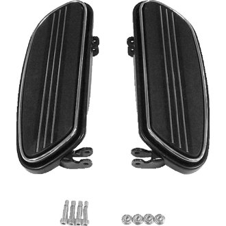 Bikers Choice 86-Up FLH FLT Black Extended Floorboard Kit