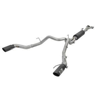Rebel Series Cat-Back Exhaust System W/ Black Tip