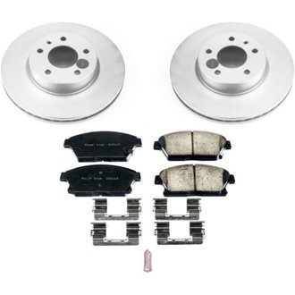 Evolution Coated Rotor And Low-Dust Ceramic Brake Pad Kit