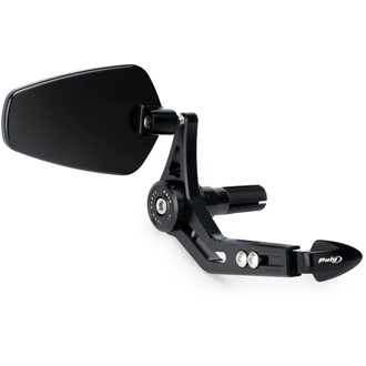 Brake Lever Protector With Rearview Mirror Pro Black