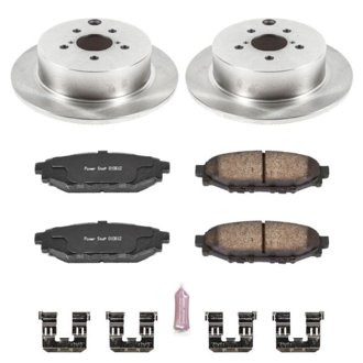 Oe Stock Replacement Low-Dust Ceramic Brake Pad And Rotor Kit